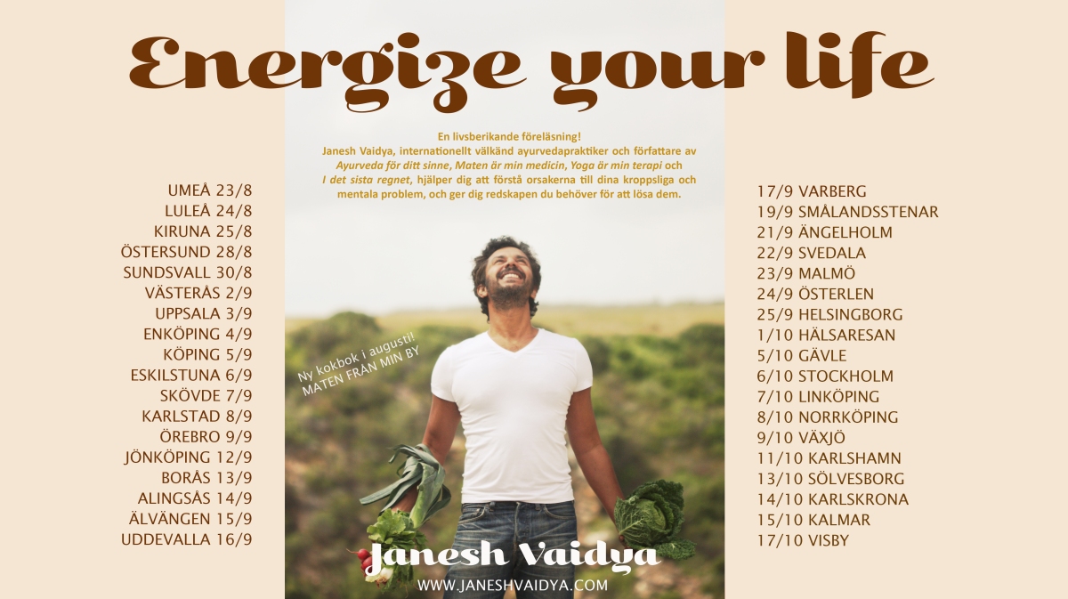 Energize your life – Majas Yogaloft arrangerar föreläsning med Janesh Vaidya
